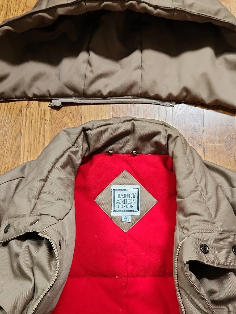 Hardy Amies Vintage Puffer Down Jacket Men's Size L